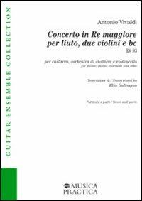 Concerto in re maggiore per liuto, 2 violini e bc rv93 - Antonio Vivaldi - copertina