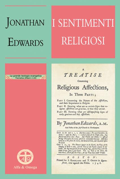 I sentimenti religiosi - Jonathan Edwards - copertina