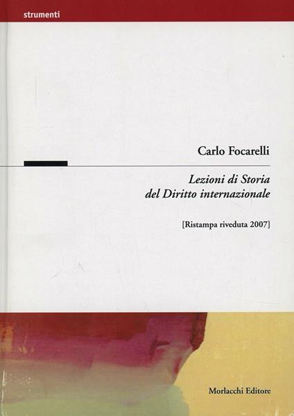 Lezioni di storia del diritto internazionale - Carlo Focarelli - copertina