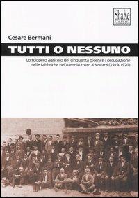 Tutti o nessuno. Lo sciopero agricolo dei cinquanta giorni e l'occupazione delle fabbriche nel biennio rosso a Novara (1919-1920) - Cesare Bermani - copertina