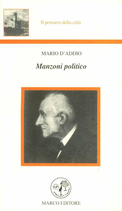 Manzoni politico - Mario D'Addio - copertina