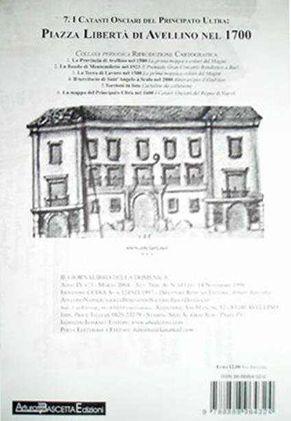 Catasti onciari del regno di Napoli: la mappa delle università. Comuni del 1600 - copertina