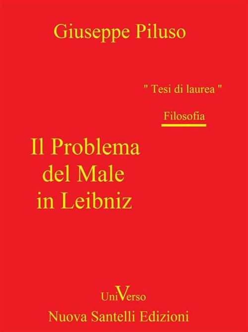Il problema del male in Leibniz - Giuseppe Piluso - ebook