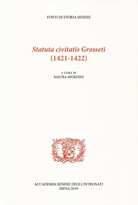 Statuta civitatis Grosseti (1421-1422) - copertina