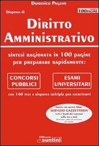 Diritto amministrativo - Domenico Pagano - copertina
