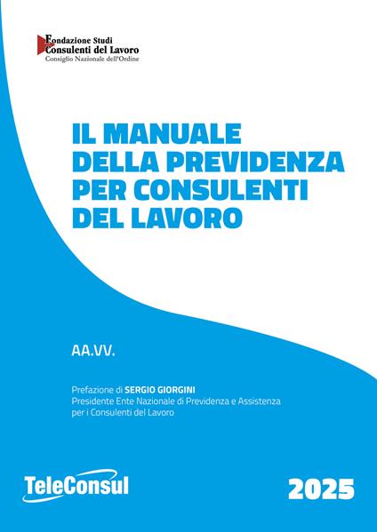 Il manuale della previdenza per consulenti del lavoro - copertina