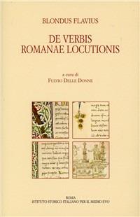 De verbis romanae locutionis - Flavio Biondo - copertina