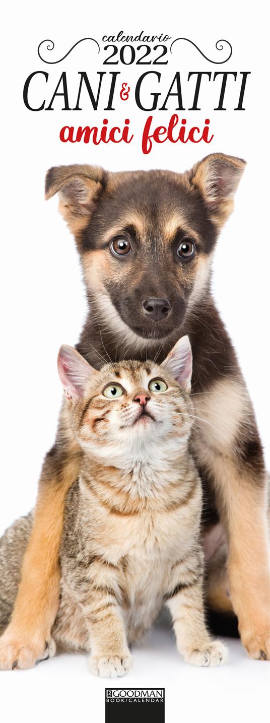Cani & gatti amici felici. Calendario 2022 - copertina