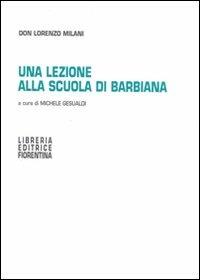 Una lezione alla scuola di Barbiana - Lorenzo Milani - copertina