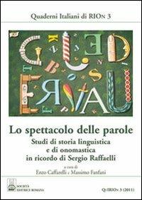 Lo spettacolo delle parole - copertina