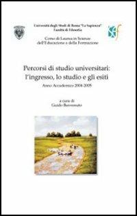 Percorsi di studio universitario: l'ingresso, lo studio e gli esiti - Guido Benvenuto - copertina