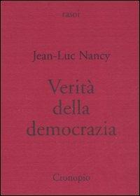 Verità della democrazia - Jean-Luc Nancy - copertina