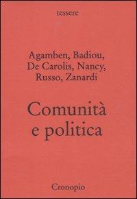 Comunità e politica - copertina