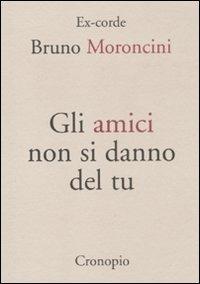 Gli amici non si danno del tu - Bruno Moroncini - copertina