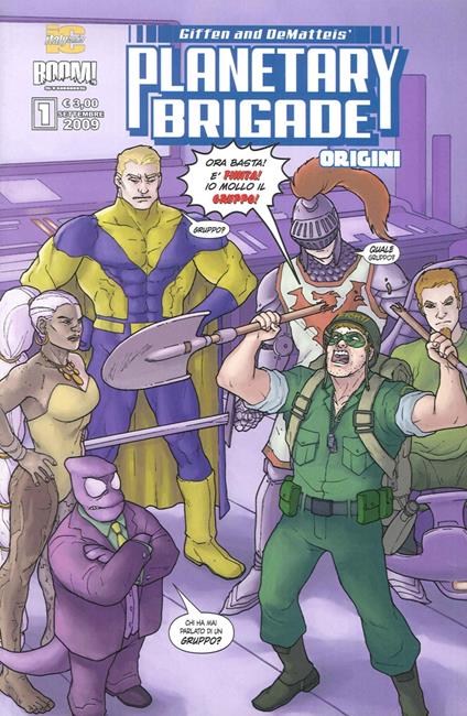 Planetary brigade. Origini. Vol. 1 - copertina