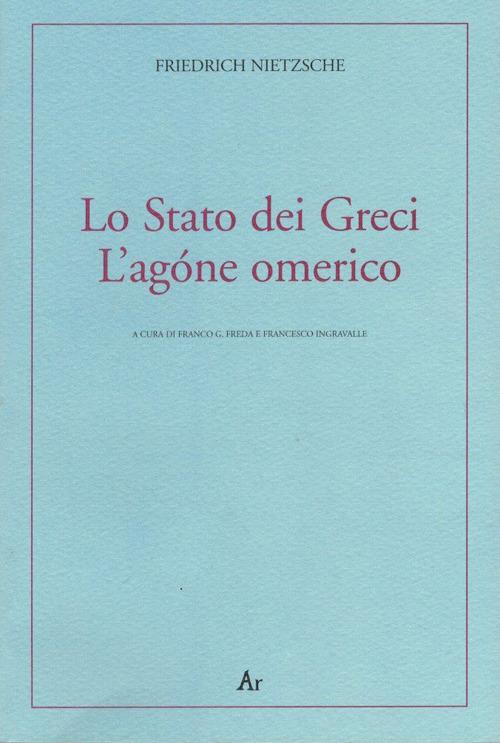 Lo Stato dei greci-L'agóne omerico - Friedrich Nietzsche - copertina