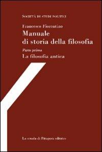 Manuale di storia della filosofia - Francesco Fiorentino - copertina