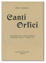 Canti orfici (rist. anast. 1914)