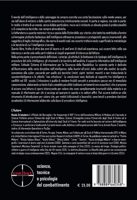 Intelligence e intelligence warfare. Manuale per la comprensione dell'attività informativa e del suo ruolo-guida nella competizione e nei conflitti tra gli Stati - Nicola Cristadoro - 2