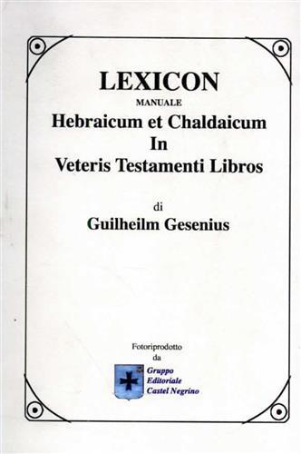 Lexicon manuale hebraicum et chaldaicum in Veteris Testamenti libros - Wilhelm Gesenius - copertina