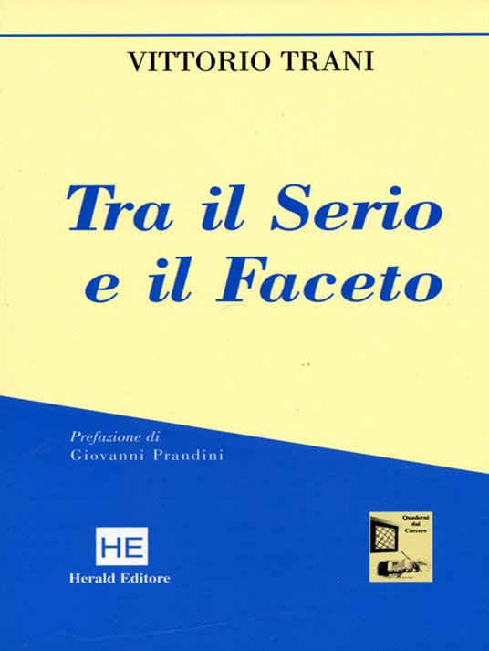Tra il serio e il faceto - Vittorio Trani - copertina