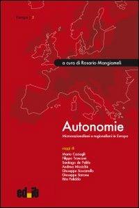 Autonomie. Micronazionalismi e regionalismi in Europa - copertina