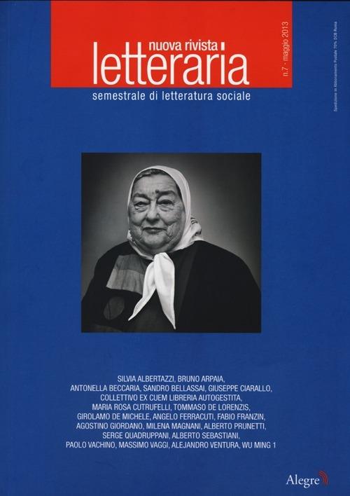 Nuova rivista letteraria (2013). Vol. 7 - copertina