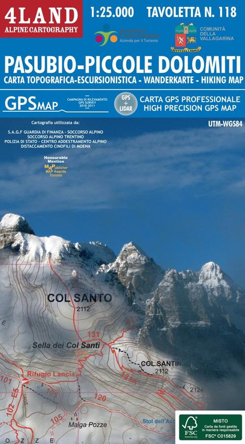 Pasubio, piccole Dolomiti. Carta escursionistica, trekking, mountainbike - Remo Nardini,Enrico Casolari - copertina