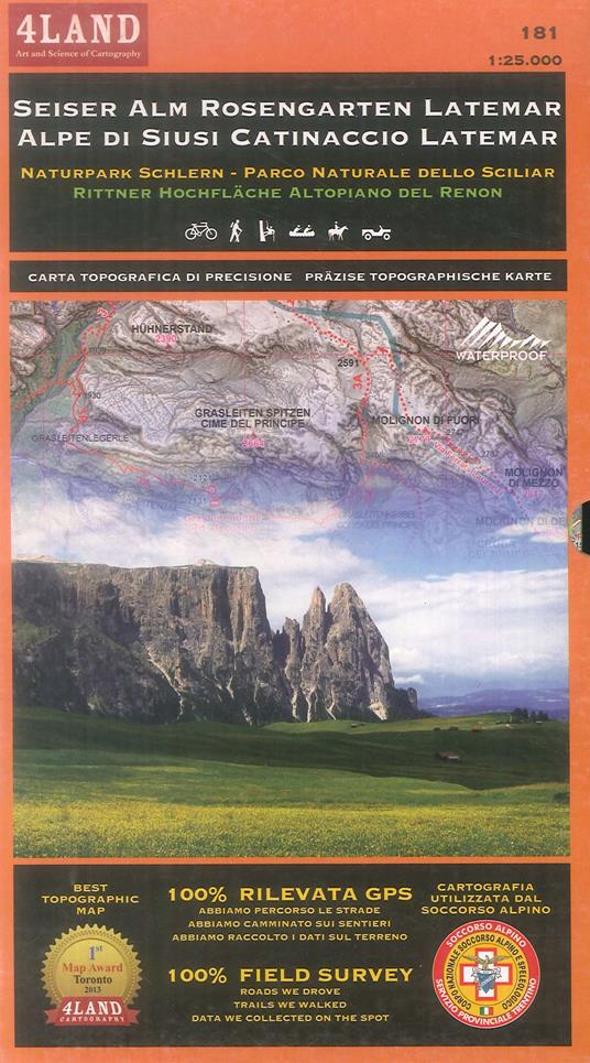 Alpe di Siusi, Catinaccio Latemar. Parco naturale dello Sciliar, altopiano del Renon. Ediz. italiana, inglese e tedesca - Enrico Casolari,Remo Nardini - copertina