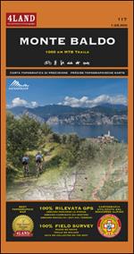 Monte Baldo. 1000 km MTB trails. Carta escursionistica 1:25.000. Ediz. italiana, inglese e tedesca