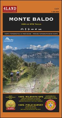 Monte Baldo. 1000 km MTB trails. Carta escursionistica 1:25.000. Ediz. italiana, inglese e tedesca - Enrico Casolari,Remo Nardini - copertina