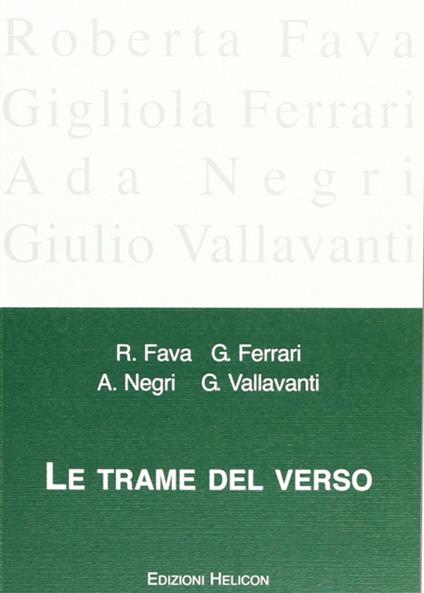 Le trame del verso - copertina