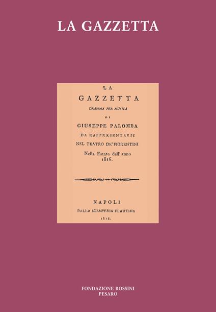 La gazzetta - Gioachino Rossini - copertina