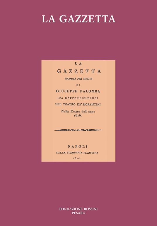 La gazzetta - Gioachino Rossini - copertina