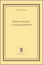 Rendita vitalizia e «vitalizi impropri»