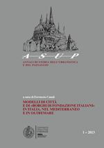 Modelli di città e di «Borghi di fondazione italiani» in Italia, nel Mediterraneo e in oltremare