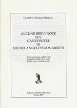 Alcune brevi note sul «Canzoniere» di Michelangelo Buonarroti
