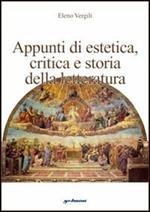 Appunti di estetica. Critica e storia della letteratura