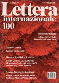 Lettera Internazionale. Vol. 100 - copertina