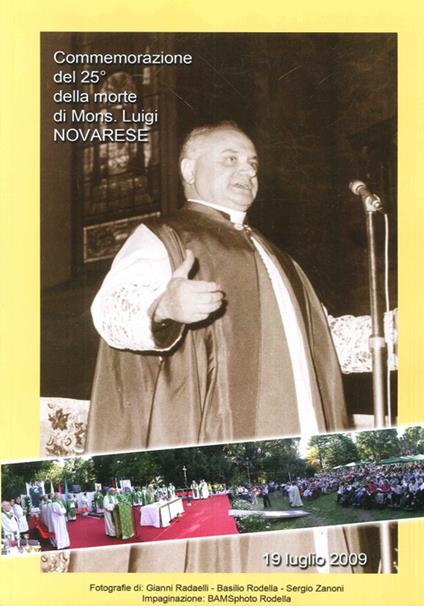 Commemorazione del 25° della morte di mons. Luigi Novarese - copertina