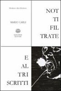 Notti filtrate e altri scritti - Mario Carli - copertina