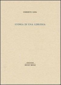 Storia di una libreria - Umberto Saba - copertina