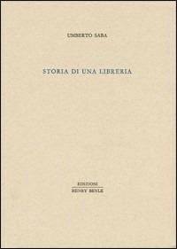 Storia di una libreria - Umberto Saba - copertina