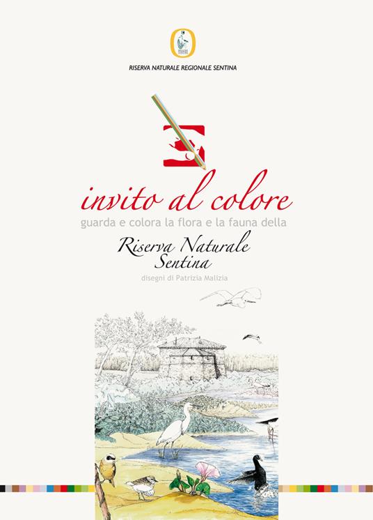 Invito al colore. Guarda e colora la flora e la fauna della riviera naturale Sentina. Ediz. illustrata - copertina