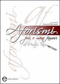Aforismi più o meno famosi di autori vari - copertina