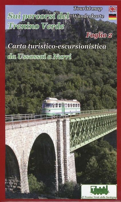 Sui percorsi del trenino verde. Foglio 2. Carta turistico-escursionistica da Ussassai a Nurri. Scala 1:40.000 - copertina