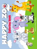 Happy zoo. Coloring book. Ediz. illustrata