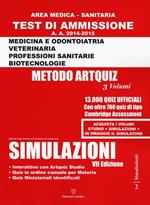  Artquiz simulazioni. Test di ammissione a: medicina, odontoiatria, professioni sanitarie. Area medica-sanitaria