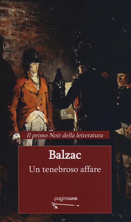 Un tenebroso affare - Honoré de Balzac - copertina