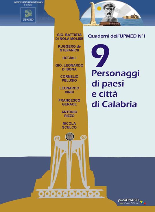 9 personaggi di paesi e città di Calabria - copertina